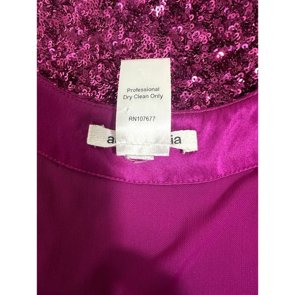 Alice and Olivia Hot Pink Sequins Mini Dress Size Small (retail $200)‎ - Picture 9 of 9